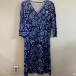 Blue Midi Swing Dress